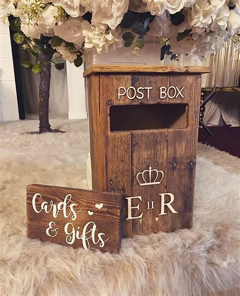 metal wedding post box|rustic wedding post box.